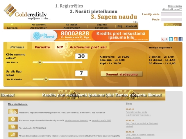 Gold Credit, SIA